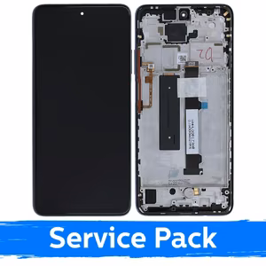 LCD Display Compatible With Xiaomi Mi 10T Lite 5G With Frame / Pearl Gray / (Service Pack)