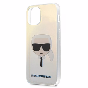Karl Lagerfeld Iridescent Karl's Head Case for iPhone 12 mini - Multicolor