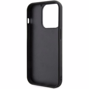 Karl Lagerfeld KLHCP14L3DRKINK iPhone 14 Pro 6.1" Kietasis dėklas (m) - juodas (m) Rubber Ikonik 3D