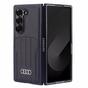 Чехол Audi из синтетической кожи MagSafe для Samsung Galaxy Z Fold 6 - чёрный
