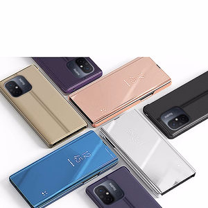 Clear View Case чехол для Xiaomi Redmi 11A / Poco C55 / Redmi 12C флип-чехол чёрный