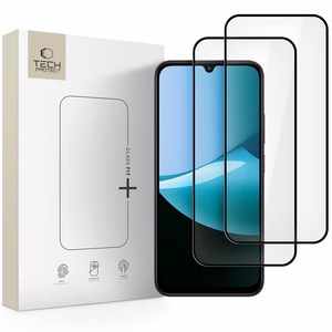 Tech-Protect Glass Fit+ закалённое стекло 2 шт. для Xiaomi Redmi 15C / Poco C85 - чёрный