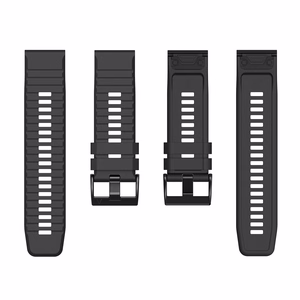 Silikoninis dirželis Garmin Fenix 3 / 5X / 6X / 7X Pro - juoda