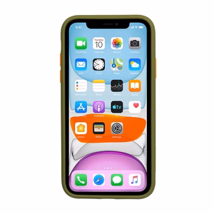 Vennus Color Button Bumper dėklas telefonui Samsung Galaxy A20S žalias