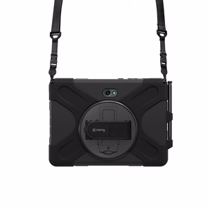 Tvirtas apsauginis dėklas Crong Defender Plus, skirtas Samsung Galaxy Tab Active5 Pro 10,1″, juodas