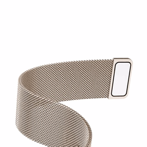 Crong Milano Steel nerūdijančiojo plieno dirželis, skirtas Apple Watch 38 / 40 / 41 mm ir 42 mm (Series 10 / 11), šampano spalvos