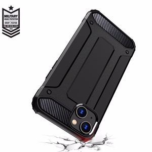 iPhone 15 Plus Hybrid Armor dėklas - mėlynas