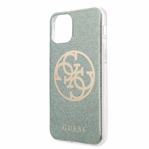Guess GUHCN65PCUGLKA iPhone 11 Pro Max хаки жёсткий чехол 4G Circle Glitter