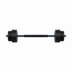 REBEL ACTIVE Adjustable bituminous dumbbell with connector 1x20kg