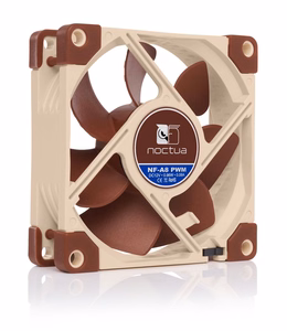 Noctua NF-A8 PWM Kompiuterio aušinimo sistema Kompiuterio korpusui Ventiliatorius 8 cm Rusvai gelsvas, Ruda