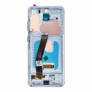 LCD ekranas SAMSUNG S20 4G mėlynas SOFT OLED su rėmeliu