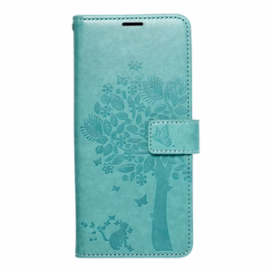 MEZZO knygos tipo dėklas telefonui XIAOMI Redmi Note 10 Pro su medžiu, žalias