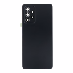 Galinis dangtelis Samsung A525 / A526 / A528 A52 4G / A52 5G / A52S 5G juodas (su kameros stikliuku) OEM