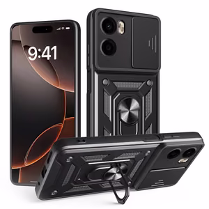 Defender Slide dėklas telefonui Motorola Moto E15 / G05 juodas