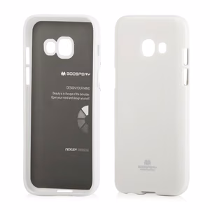 Mercury Jelly dėklas, skirtas Samsung Galaxy A3 (2017), baltas