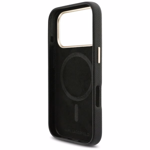 Karl Lagerfeld Karl Head Logo MagSafe Dėklas for iPhone 17 Pro - juodas