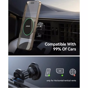 Automobilinis laikiklis-įkroviklis Joyroom JR-ZS412 Qi2 MagSafe 15W juodas