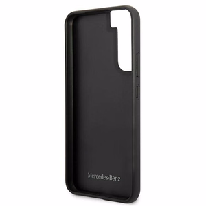 Mercedes Leather Stars Pattern Case for Samsung Galaxy S22+ - Black