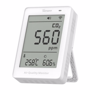 Sonoff AirGuard CO2 SAWF-08P WiFi LCD oro kokybės matuoklis