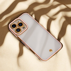 Silky Gold dėklas telefonui iPhone 17 Air 6,6" rožinis
