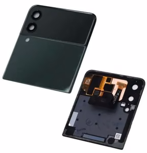 Ekranas Samsung F711 Z Flip3 5G su lietimui jautriu stikliuku ir rėmeliu išorinis (Outer) Black originalus (used Grade C)