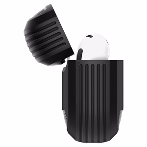 Spigen Rugged Armor dėklas AirPods 4 - juoda