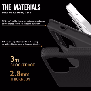 Dėklas Perfectionists Triangle Case Samsung S908 S22 Ultra 5G juodas
