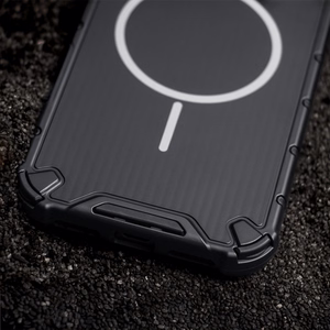 Defender 2in1 Mag dėklas for iPhone 12 6,1" juodas