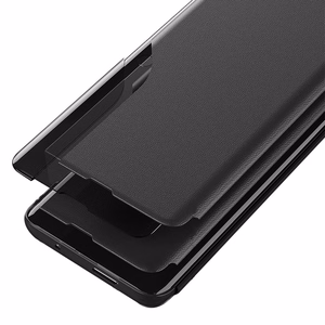 Dėklas telefonui Xiaomi Redmi Note 11 Pro+ 5G (China) / 11 Pro 5G (China) / Mi11i HyperCharge / Poco X4 NFC 5G iš ekologiškos odos, elegantiškas su užverčiamu dangteliu ir stovu - raudonas