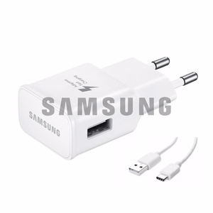 Įkroviklis Samsung TA200NWE baltas 15W (su pakuote) + Type-C laidas (100% originalus)