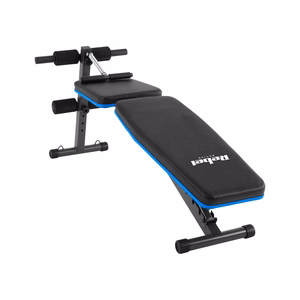 REBEL ACTIVE Inclined training bench with leg locks and elastic bands