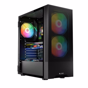 Logic ARYA ARGB MINIDI USB 3.0 kompiuterio korpusas, juodas