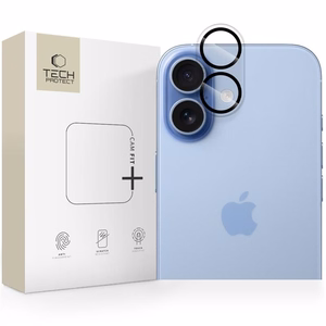 Apsauginis stikliukas kamerai Tech-Protect Cam Fit+ Apple iPhone 17 skaidrus