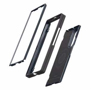 Spigen Slim Armor Pro MagSafe dėklas, skirtas „Samsung Galaxy Z Fold 8 Ultra“ – tamsiai pilkas