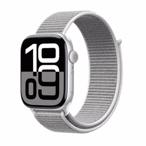 Crong Nylon Apple Watch sport band, 44/45/46/49 mm, silver grey