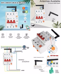 TUYA Smart Circuit Breaker, 3P, Wi-Fi, RS485, 63A