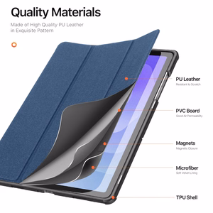 Чехол Dux Ducis Domo для Samsung X210 X215 X216 Tab A9 Plus 11.0 X230 X235 X236 Tab A11 Plus 11.0 тёмно-синий
