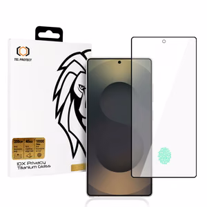 Tempered Glass Tel Protect 10X Privacy Titanium for Samsung Galaxy S25 Ultra (with fingerprint unlock)