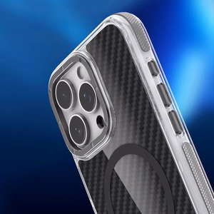 FIBER dėklas IPHONE 16 PRO su MagSafe, pilkas