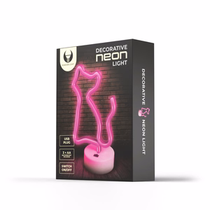 Neon LED on a stovas CAT rožinis FSNE02 Forever Light