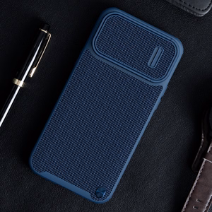 Dėklas Nillkin Textured Case S Apple iPhone 14 Plus mėlynas