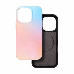 FORCELL F-PROTECT Mirage, militarinio kritimo testuotas dėklas telefonui, MagSafe suderinamas IPHONE 15 PRO rožinis mėlynas