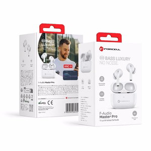 Wireless earphones Forcell F-Audio Master Pro TWS white