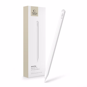 Tech-Protect skaitmeninis magnetinis rašiklis 2 magnetiniais iPad planšetei - baltas