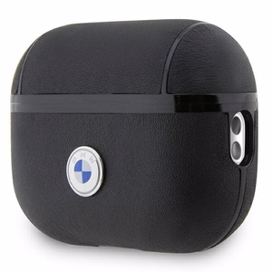 BMW BMAP2SSLBK AirPods Pro 2 (2022/2023) чехол чёрный/чёрный натуральная кожа Silver Logo