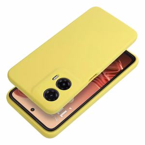 Case for Motorola G35 5G Silicone 2mm (camera protection) yellow