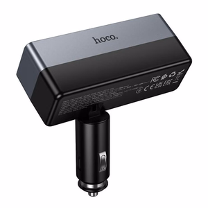 Įkroviklis automobilinis Hoco (Z65B) (1xUSB; 1xUSB-C; 2 x Lighter splitter ) juodas