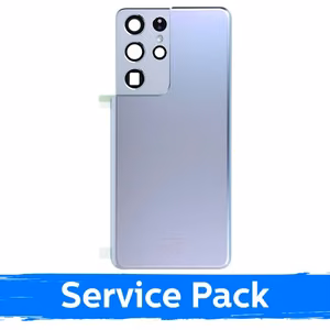Задняя крышка совместимая с Samsung G998 S21 Ultra / Phantom Silver / (Service Pack)