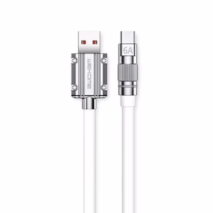 Кабель WEKOME WDC-186 Wingle Series USB-A–USB-C для зарядки и передачи данных, 1 м, белый