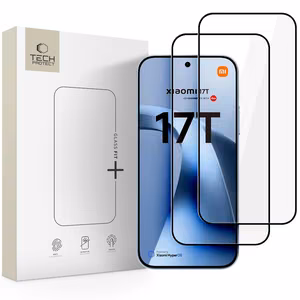 LCD apsauginis stikliukas Tech-Protect Glass Fit+ 2-Pack Xiaomi 17T juodas